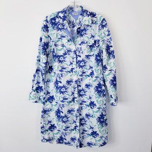 J.Peterman 8 Floral Shirt Dress
